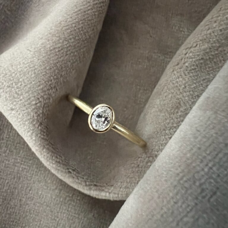 0,18 ct. TW/VVS diamant i 14 kt. guld